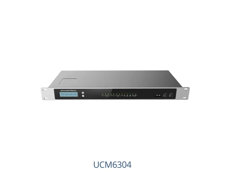 Grandstream UCM6304 - IP-PBX - stativmonterbar - 4 FXO-porte - 4 FXS-porte - 3 x 10/100/1000