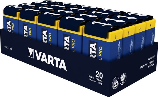 Varta Industrial - Batterie 9V - Alkalisch - 580 Mah