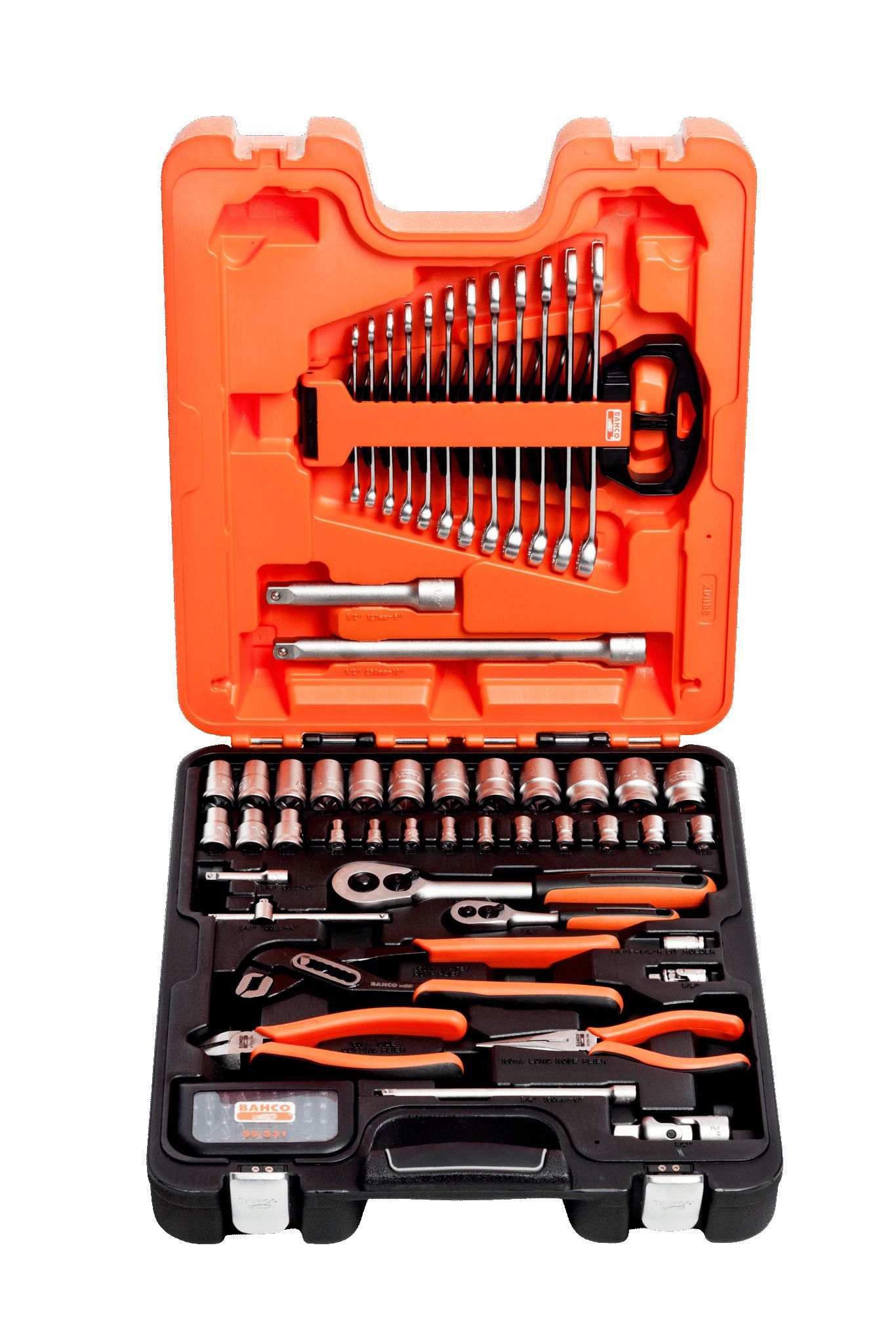Bahco Silber Steckschlüssel + Stecknuss, Mixed Socket Set 1/4-1/2,81Pcs (10 Mm, 11 Mm, 12 Mm, 13 Mm, 14 Mm, 15 Mm, 16 Mm, 17 Mm, 18 Mm, 19 Mm, 20 Mm, 21 Mm, 22 Mm, 23 Mm, 24 Mm, 5 Mm, 5.5 Mm, 6 Mm, 7 Mm, 8 Mm, 9 Mm) - Image 2