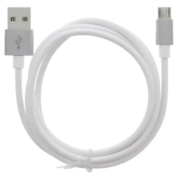 Moba Kabel USB-A - MicroUSB 2,4A, 1m - Vit | Datortillbehör - Kablar & adaptrar - Datakablar | GameStuff