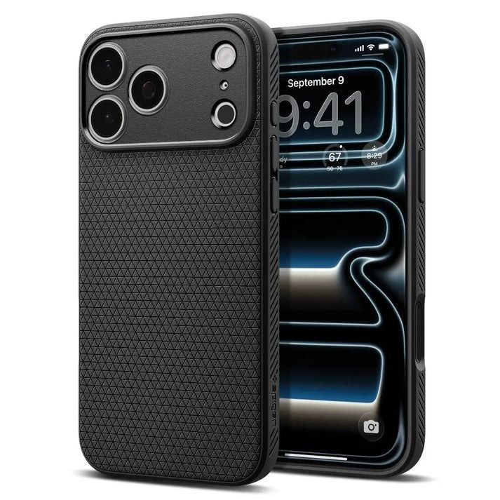 Spigen ACS12149, Cover, Apple, iPhone 18 Pro /17 Pro, 16 cm (6.3), Sort