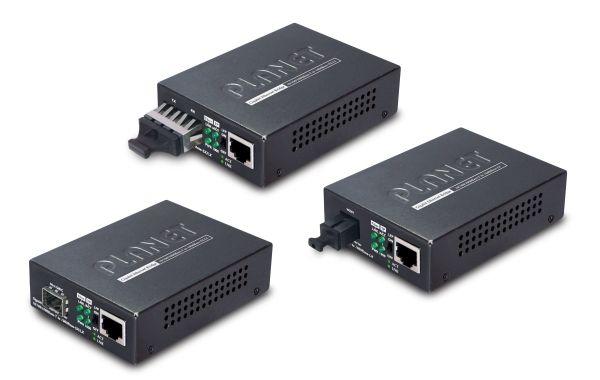 Planet Medienkonverter, Sfp 10/100/1000Base-T Zu Sfp, Inkl. Netzteil Ohne Sfp Modul, 1000 Mbit/S, 10Base-T, 100Base-T, 1000Base-T, 1000Base-Lx, 1000B