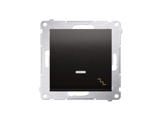 Kontakt-Simon DW6AL.01/48, Plast, Anthracit, IP20, IP44, 250 V, 16 A, 75 mm