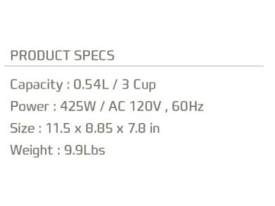 Cuckoo Cr-0351F - Riskoger - 0.54 Liter - 425 W - Rød