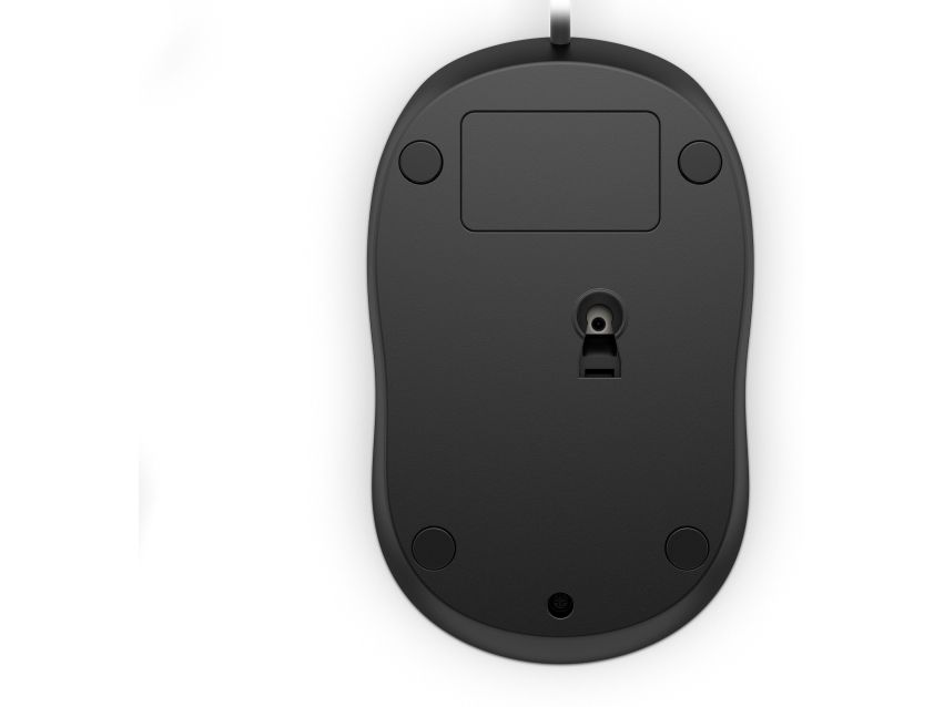 Hp Kabelgebundene Maus 1000, Beidhändig, Usb Typ-A, 1200 Dpi, Schwarz