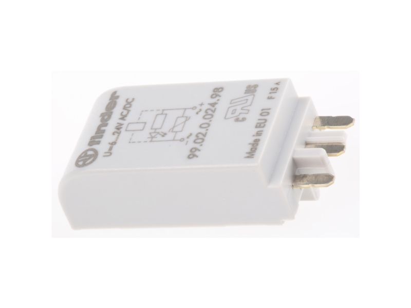 Finder Indstiksmodul Med Led, Med Varistor 99.02.0.024.98 Passer Til Model: Finder 90.02, Finder 90.03, Finder 92.03, Finder 94.03, Finder 94.04, Fin