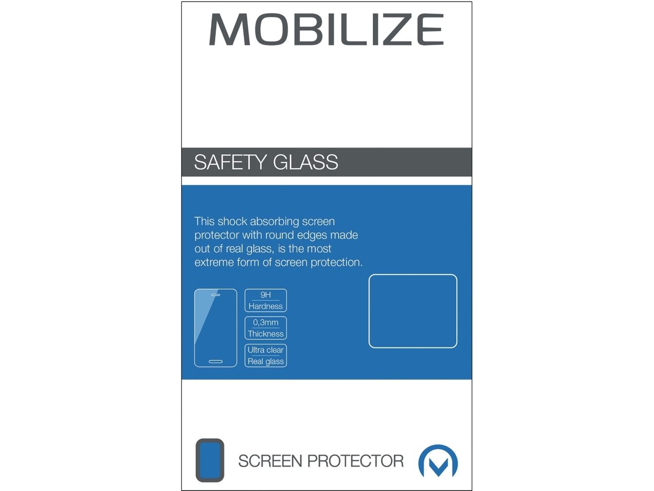 Mobilize Mob-Sgsp-P9lite, Huawei P9 Lite, Stødresistent, Transparent, 1 Stk
