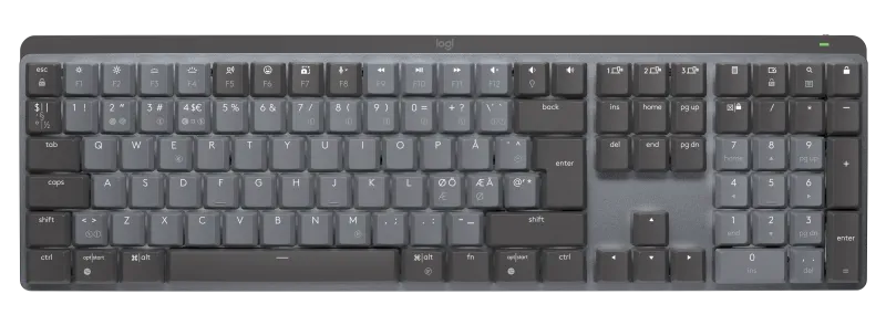 Logitech MX Keys Mechanical - Tastatur - bagbelyst - Bluetooth, 2,4 GHz - Pan Nordic - smakkontakt: GL Taktil - Grafit | Datorer & Surfplattor - Datorer - tillbehör - Tangentbord | GameStuff