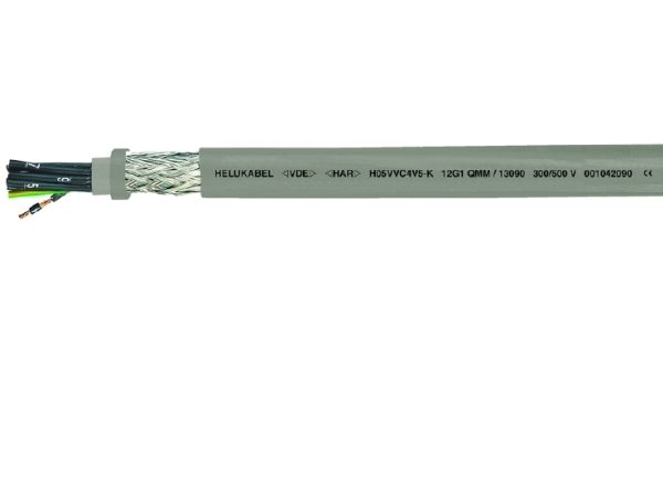 Helukabel H05vvc4v5-K, Niederspannungskabel, Grau, Polyvinylchlorid (Pvc), Polyvinylchlorid (Pvc), Cooper, 4G2.5