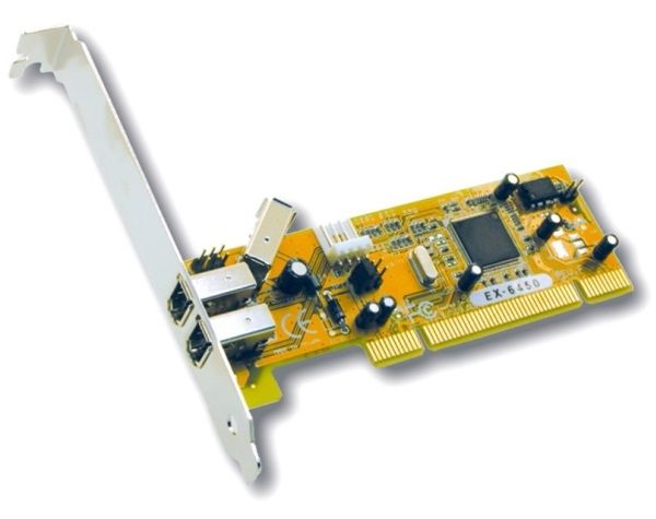 Exsys 2+1 Port Firewire Pci Card, Pci, Texas Tsb43ab22a, 0 - 55 °C, 5 - 95%, 120 Mm, 40 Mm