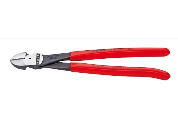 Knipex 74 01 250, Avbitartång, Kromvanadinstål, Plast, Röd, 250 mm, 391 g | Verktyg & Verkstad - Tänger - Avbitartång | GameStuff