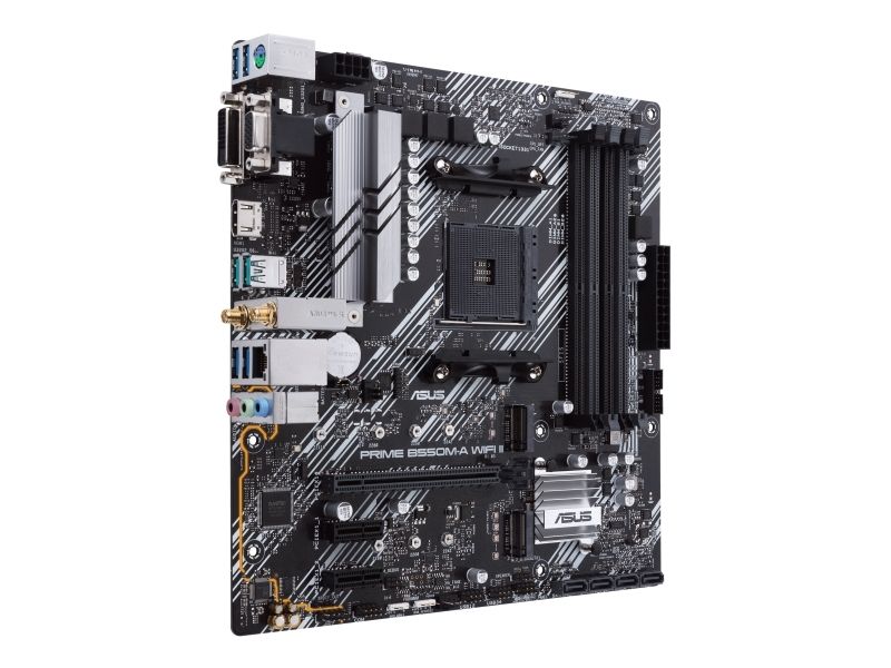 Asus Prime B550m-A Wifi Ii - Motherboard - Micro-Atx - Sockel Am4 - Amd B550 Chipsatz - Usb 3.2 Gen 1, Usb 3.2 Gen 2 - Gigabit Lan, Wi-Fi, Bluetooth
