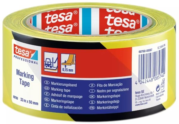 Tesa Gelb - 60760-00087-15 Markierungsklebeband ® Professional Schwarz, (L X B) 33 M X 50 Mm 1 St - Image 5