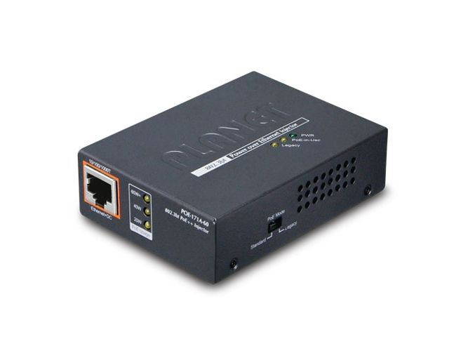 Planet Poe-171A-60, Gigabit Ethernet, 10,100,1000 Mbit/S, Ieee 802.3, Ieee 802.3Ab, Ieee 802.3Af, Ieee 802.3At, Ieee 802.3Bt, Ieee 802.3U, Cat3, Cat4