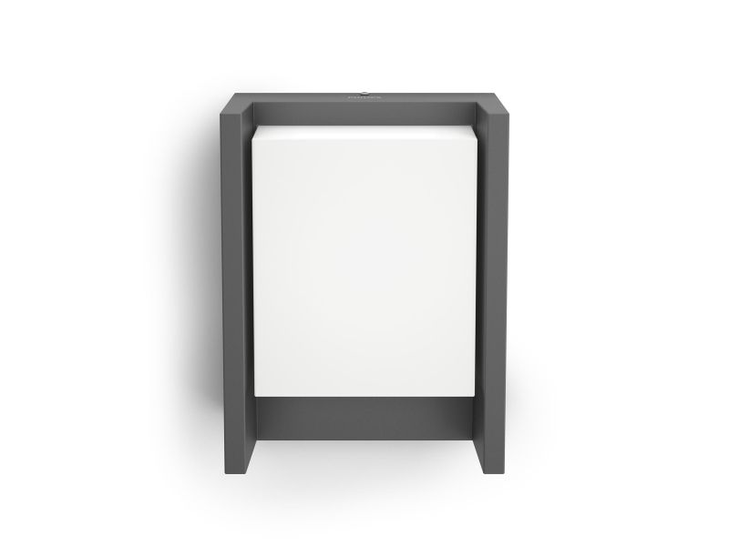 Philips Mygarden Arbour - Væglampe - Led - 6 W (Tilsvarende 47 W) - Varmt Hvidt Lys - Antracite