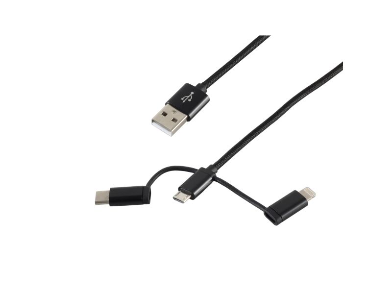 S/Conn Maximum Connectivity 14-50068, 1 M, Usb A, Micro-Usb B, Usb 2.0, 0,48 Gbit/S, Schwarz