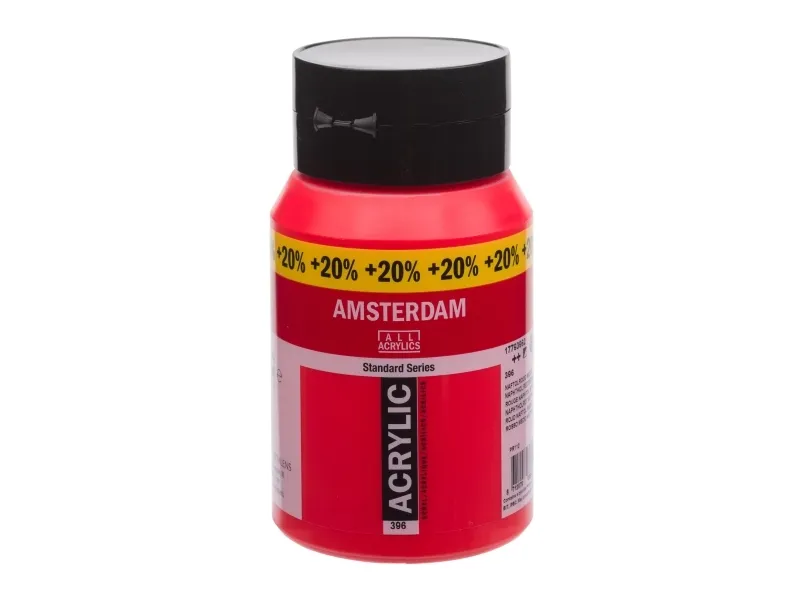 Artequipment Amsterdam Standard Series Acrylic Jar Naphthol Red Medium 396 | Skola & Hobby - Konstmaterial - Akryl & Akvareller | GameStuff