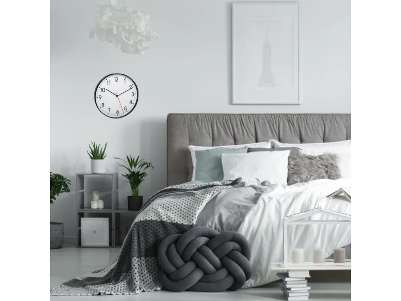 TFA - Klocka - kvarts - väggmonterbar - 30.5 cm - ram: svart | Huset - Säkerhet & Larm - Klockor och väckarklockor | GameStuff