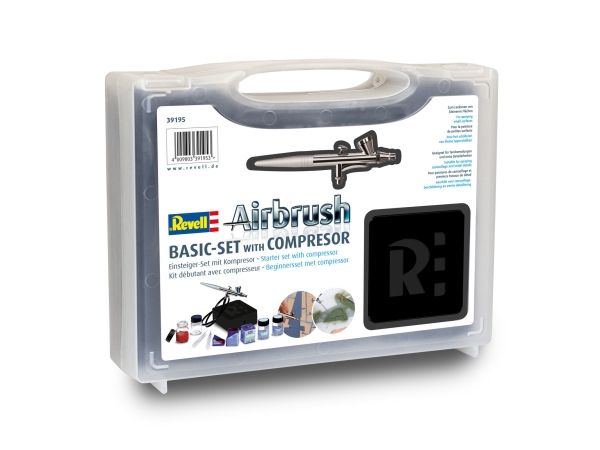 Revell 39195 Airbrush Basic Set mit Kompressor + Aqua Color + Mischbecher - Image 7