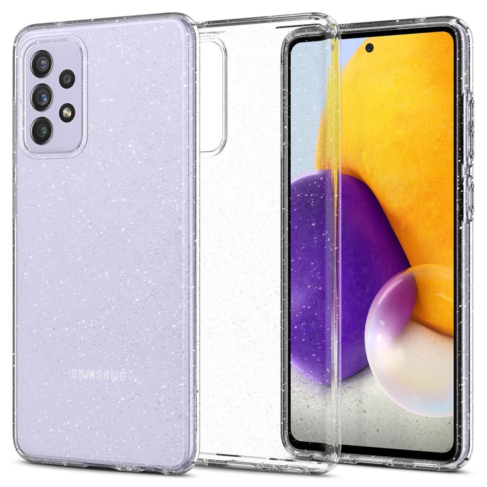 Spigen Liquid Crystal Glitter, Cover, Samsung, Galaxy A72, 17 Cm (6.7"), Transparent
