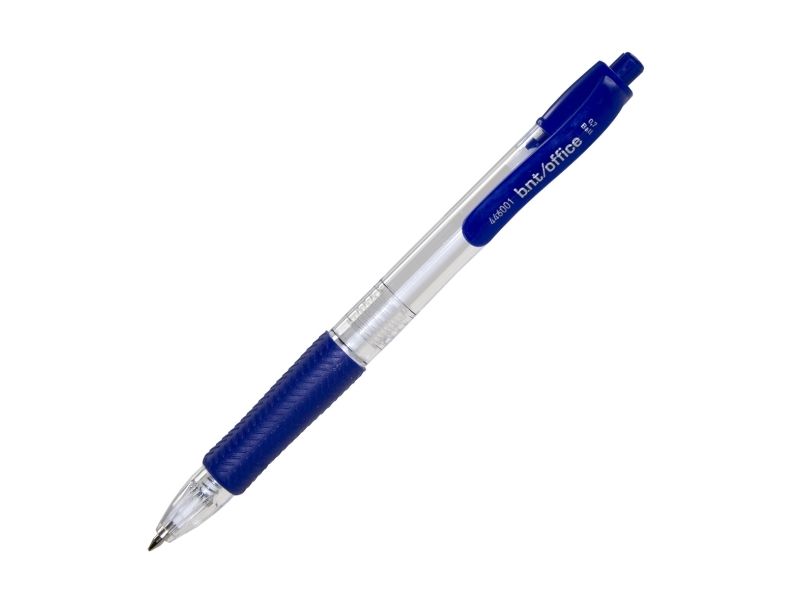 Kuglepen Bnt Office 0,7Mm Blå Med Trykknap - (50 Stk.)