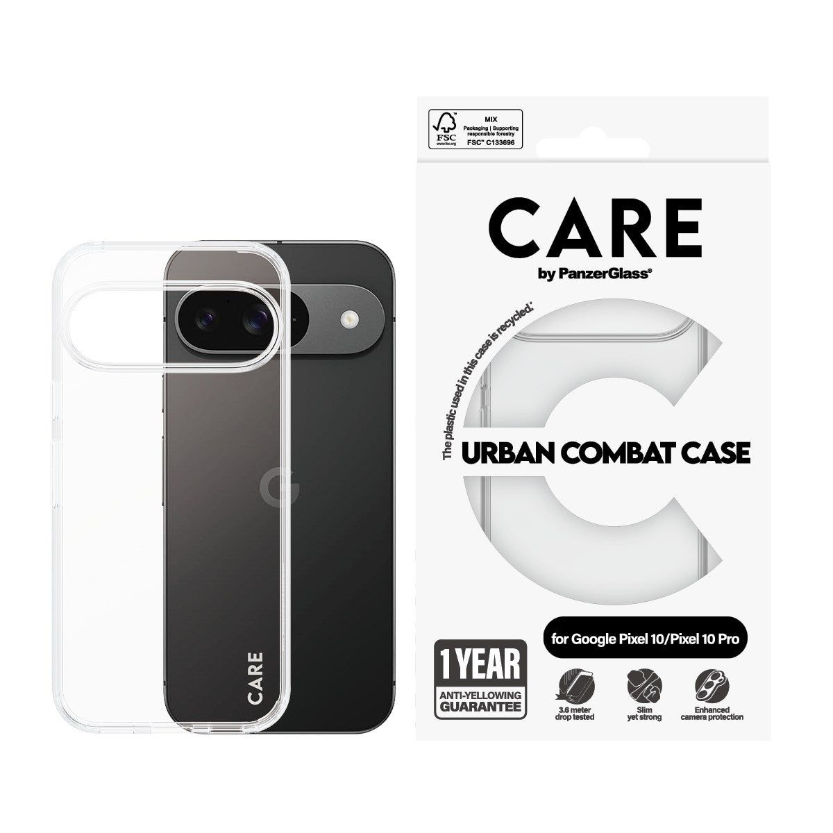 CARE by PanzerGlass - Magnetisk kortholder til mobiltelefon - for Google Pixel 10, 10 Pro