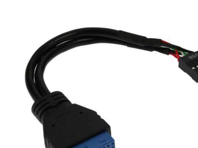 Inline Usb 3.0 Zu 2.0 Adapterk. Int., Usb 3.0 / Usb 2.0 Pfostenanschluss, 0,15M, 0,15 M, Schwarz