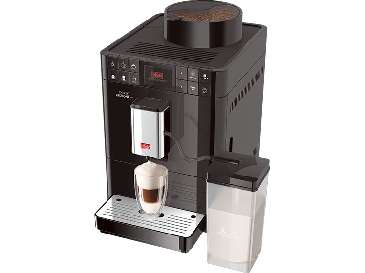 Melitta Caffeo Passione Ot - Automatisk Kaffemaskine Med Mælkeskummer - 15 Bar - Sort