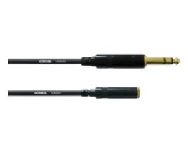 Cordial CFM 3 VY, 3.5mm, Hanstik, 6.35mm, Hunstik, 3 m, Sort