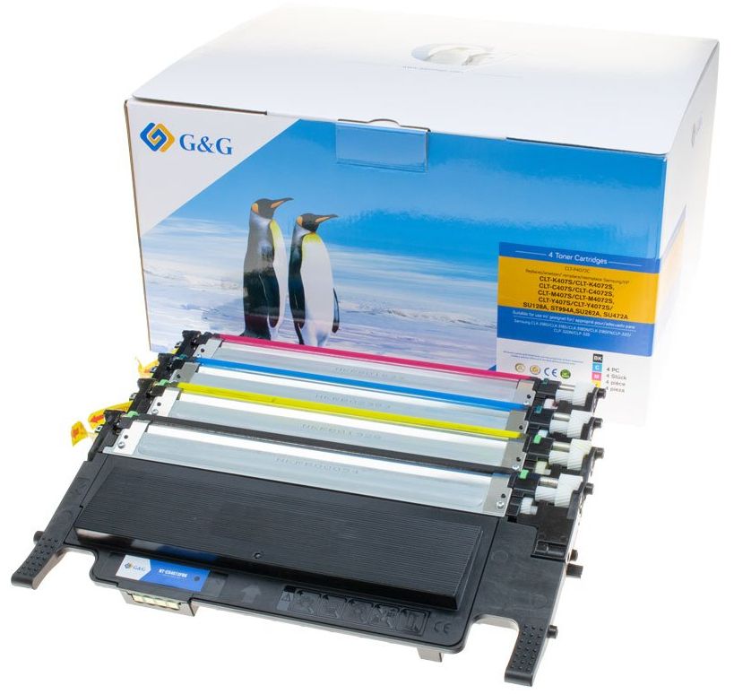 G&G 15005, 1500 Sider, 1000 Sider, Sort, Blå, Gul, Magenta, 4 Stk