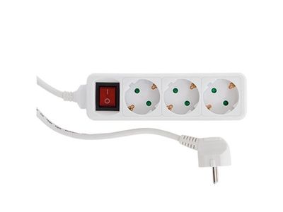 Rev 512351555, 3 Ac-Ausgänge, 250 V, 16 A, 3500 W, Weiß, 1,4 M
