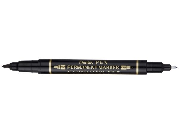 Pentel N75w-Ae, Schwarz, Sortiert, Schwarz, Fein / Ultrafein, Glas, Kunststoff, Edelstahl, Holz, 1 Stück(E)