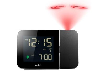 Braun 67160, Digitaler Wecker, Rechteck, Schwarz, 24 H, Zeit, Ac