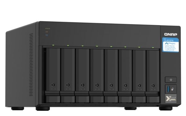 Qnap Ts-832Px-4G - Nas-Server - 8 Bays - Sata 6Gb/S - Raid 0, 1, 5, 6, 10, 50, 60, Jbod - Ram 4 Gb - Gigabit Ethernet / 2.5 Gigabit Ethernet / 10 Gig