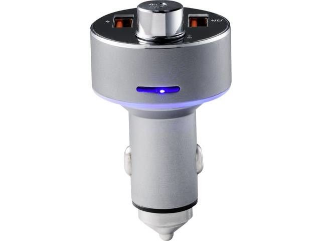 Renkforce RF-CAR-100, Digital, FM, Cigartænder, MicroSD (TransFlash), Cigartænder, 3.1 A