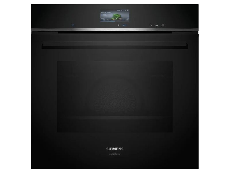 Siemens iQ700 HR776GMB1 ugn 71 l med ångfunktion, svart