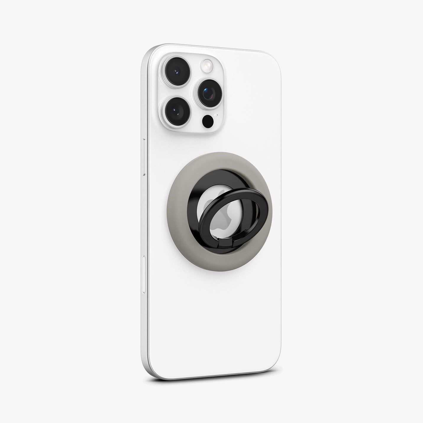 Spigen Nano Pop (Magfit), Magnetischer Ring, Grau, Metall, Silikon, Apple, 1 Stück(E)