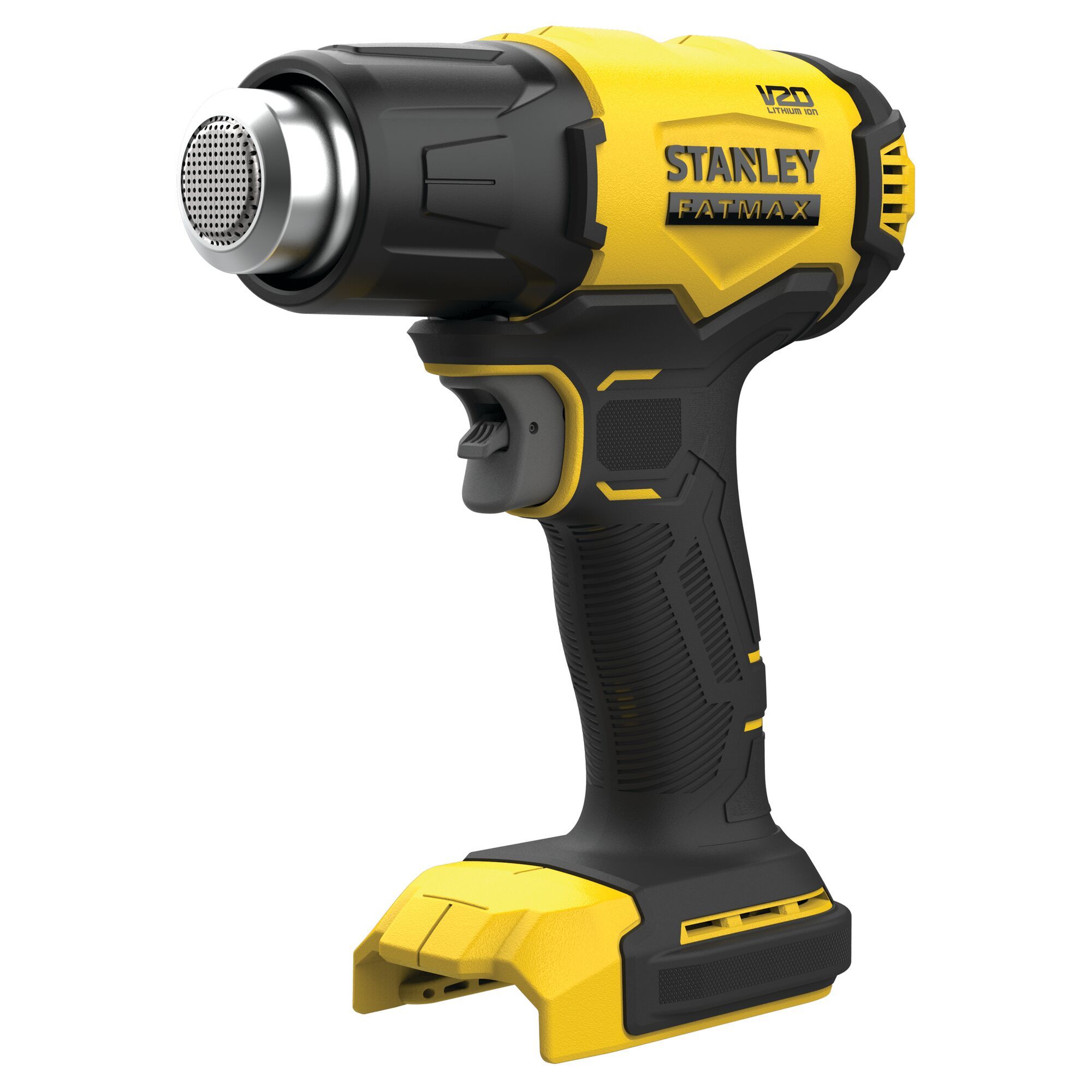 Stanley FATMAX SFMCE530B-XJ, Varmluftspistol, Pistolhåndtag, Sort, Gul, 510 °C, Batteri, Lithium-Ion (Li-Ion)