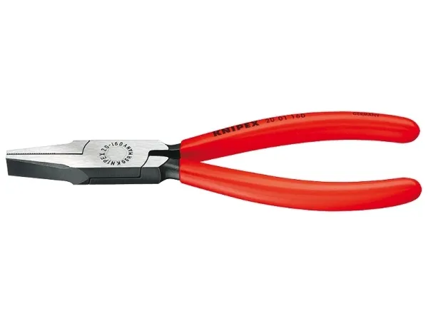Knipex 19 01 130, Nåletang, Krom-vanadium-stål, Plast, Rød, 18 cm, 188 g | Verktyg & Verkstad - Tänger - Flack- och Rundtång | GameStuff