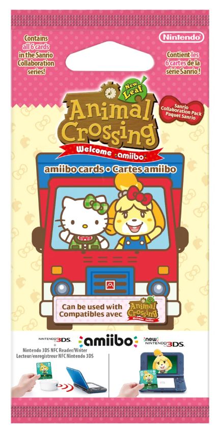 Nintendo Amiibo Cards Animal Crossing Sanrio Collaboration Pack, Kortsæt, Flerfarvet, Voksne & børn, 6 g, 65 mm, 4 mm