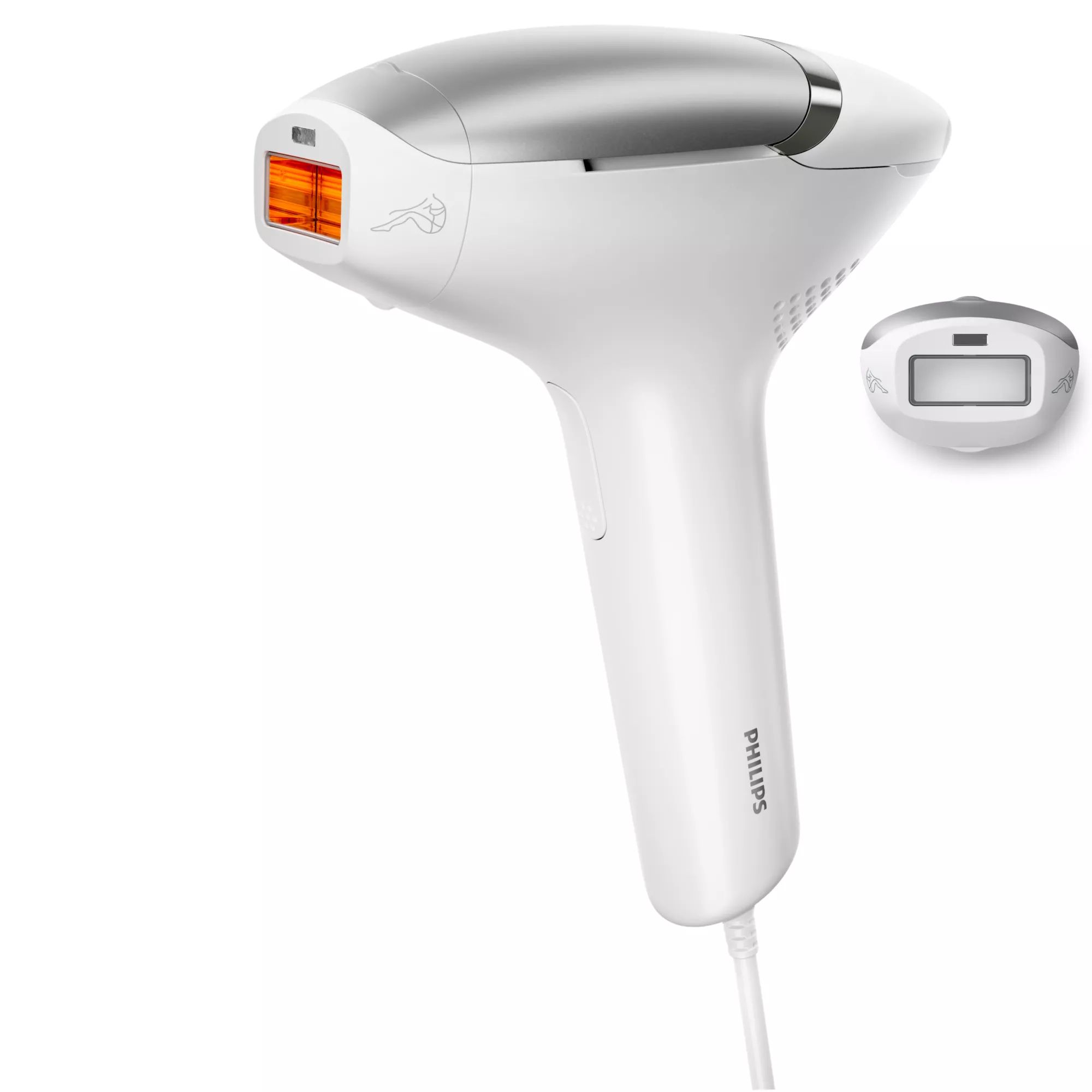 Philips BRI931 - Lumea IPL 7000 Series BRI931/00 IPL-hårfjerningsenhed med SenseIQ, Intenst pulserende lys (IPL), Hvid, Sølv, Vekselstrøm, 100 - 240 V, 19.5 V