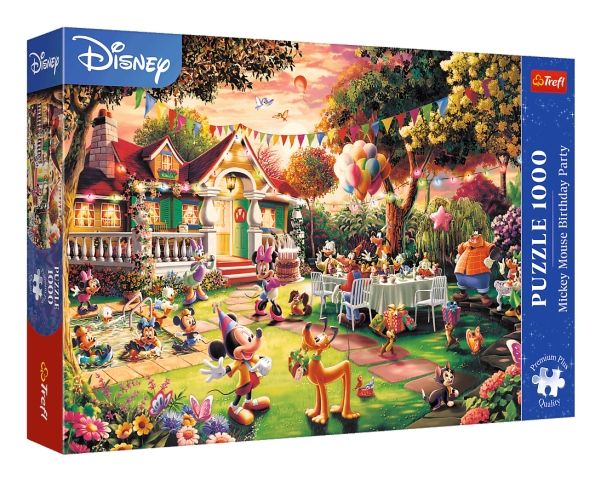 Trefl 10915 Premium Plus Puzzle 1000 Teile, Mickey Mouse Geburtstagsparty