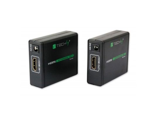 Techly Idata Ext-E70 Av Forlænger Av Sender & Modtager Sort