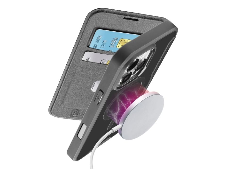 Cellularline Daily Mag - Iphone 16 Pro Max, Folio, Apple, Iphone 16 Pro Max, 17,5 Cm (6.9"), Schwarz