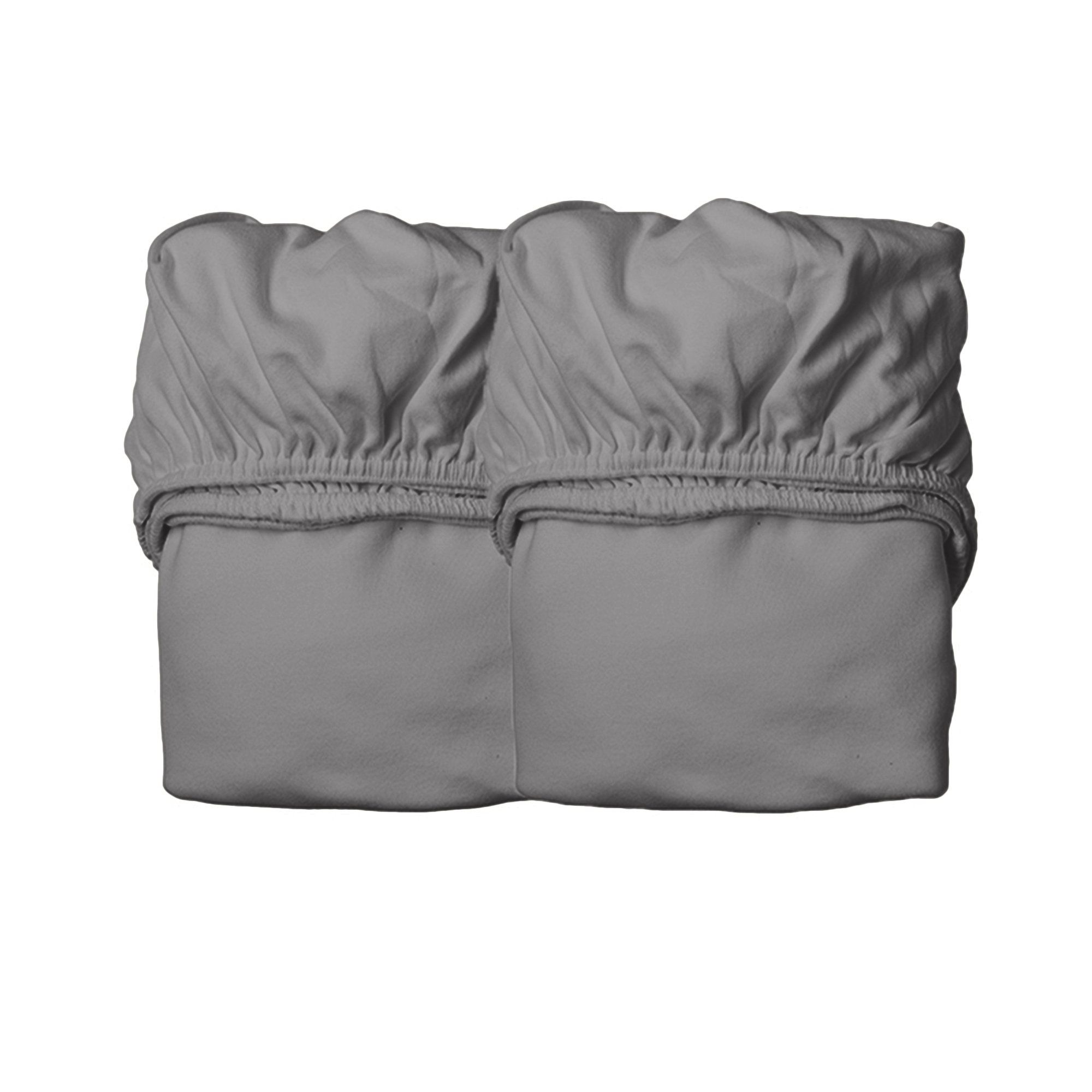 Leander lakan till spjälsäng, 2-pack, ekologisk bomull – cool grey | N - A | GameStuff