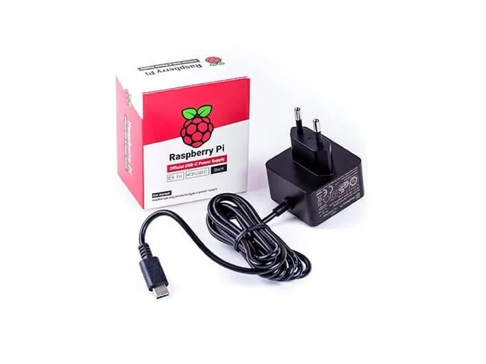 Raspberry Pi - Strömadapter - AC 115/230 V - svart - för Raspberry Pi 4 Model B | Datorer & Surfplattor - Stationära datorer - Raspberry PI | GameStuff