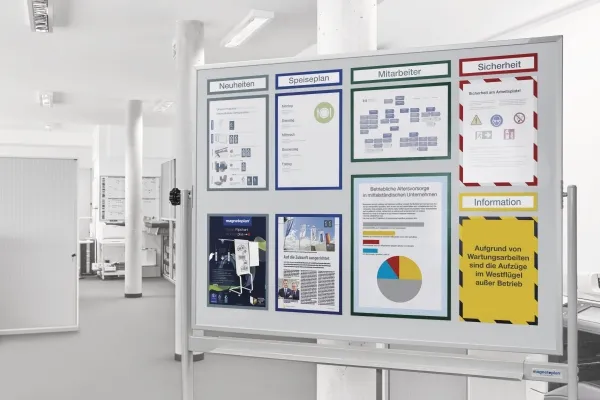 Magnetoplan 1130312, A4, Svart, Stående / Liggande, 5 styck | Papper & Emballage - Skyltning - Förvaringsskåp och informationsbrädor | GameStuff