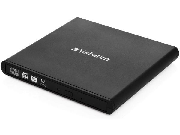 Verbatim External Slimline Cd/Dvd Writer, Schwarz, Ablage, Horizontal, Notebook, Dvd±Rw, Usb 2.0