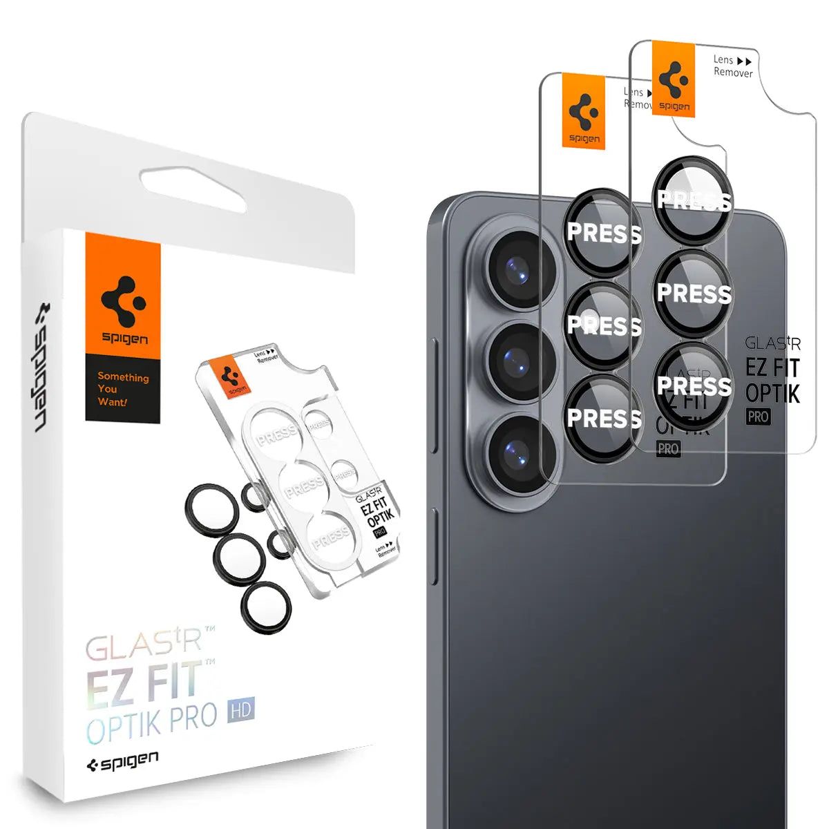 Spigen Optik.tR EZ Fit Pro HD (2 Stk., Samsung Galaxy S26+), Smartphone Schutzfolie, Schwarz - Image 5