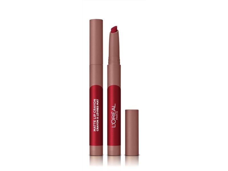 L'oreal Paris Infallible Very Matte Lip Crayon Lipstick Smudge Proof Red Lipstick 113 Brulee Ever 1Kg